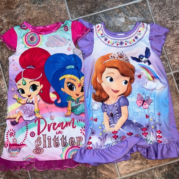 Nickelodeon Other - 4 Girls' Cartoon Character Dresses